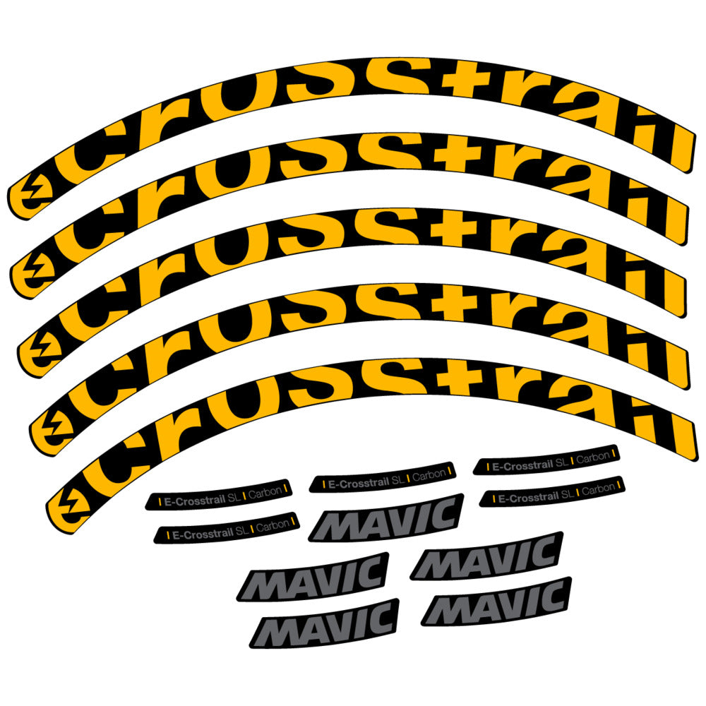 Stickers Compatible Decal Mavic E-Crosstrail SL Carbon 2025 compatibles - Autocollants roue vélo VTT