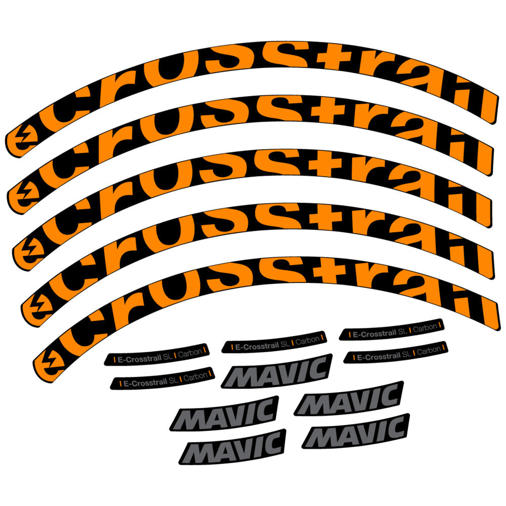 Stickers Compatible Decal Mavic E-Crosstrail SL Carbon 2025 compatibles - Autocollants roue vélo VTT