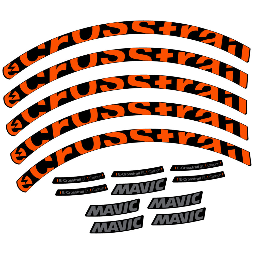 Stickers Compatible Decal Mavic E-Crosstrail SL Carbon 2025 compatibles - Autocollants roue vélo VTT