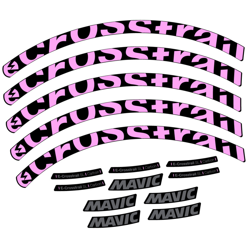 Stickers Compatible Decal Mavic E-Crosstrail SL Carbon 2025 compatibles - Autocollants roue vélo VTT