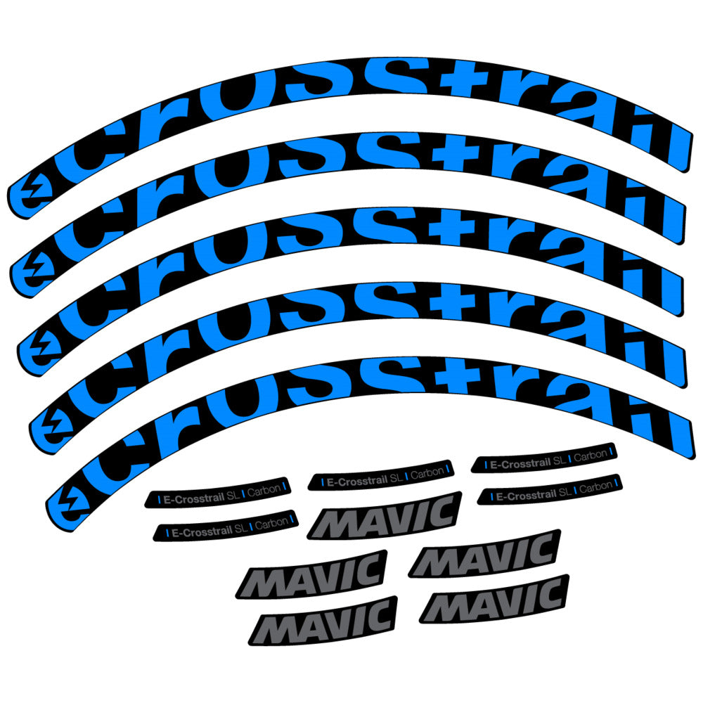 Stickers Compatible Decal Mavic E-Crosstrail SL Carbon 2025 compatibles - Autocollants roue vélo VTT