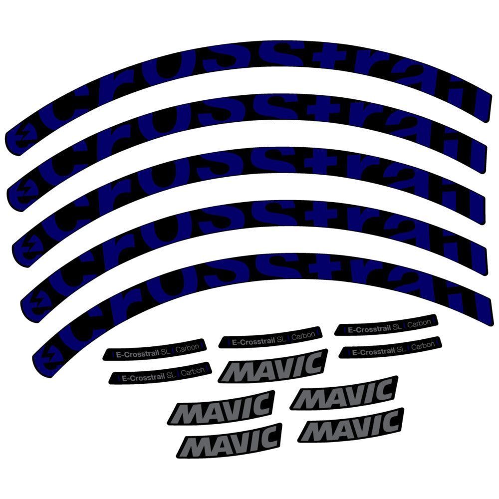 Stickers Compatible Decal Mavic E-Crosstrail SL Carbon 2025 compatibles - Autocollants roue vélo VTT