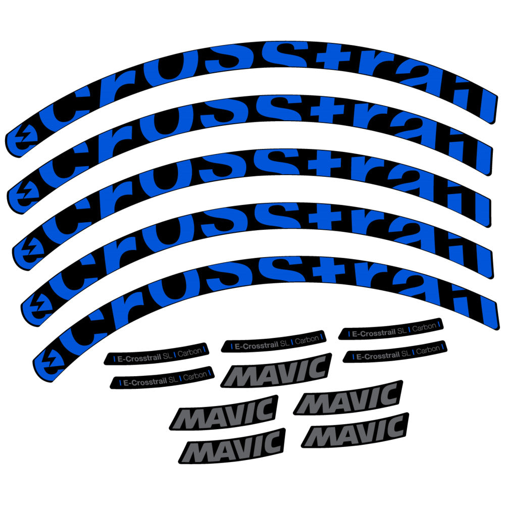 Stickers Compatible Decal Mavic E-Crosstrail SL Carbon 2025 compatibles - Autocollants roue vélo VTT