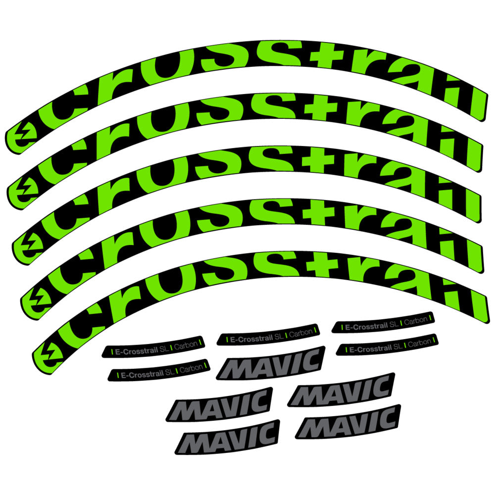 Stickers Compatible Decal Mavic E-Crosstrail SL Carbon 2025 compatibles - Autocollants roue vélo VTT