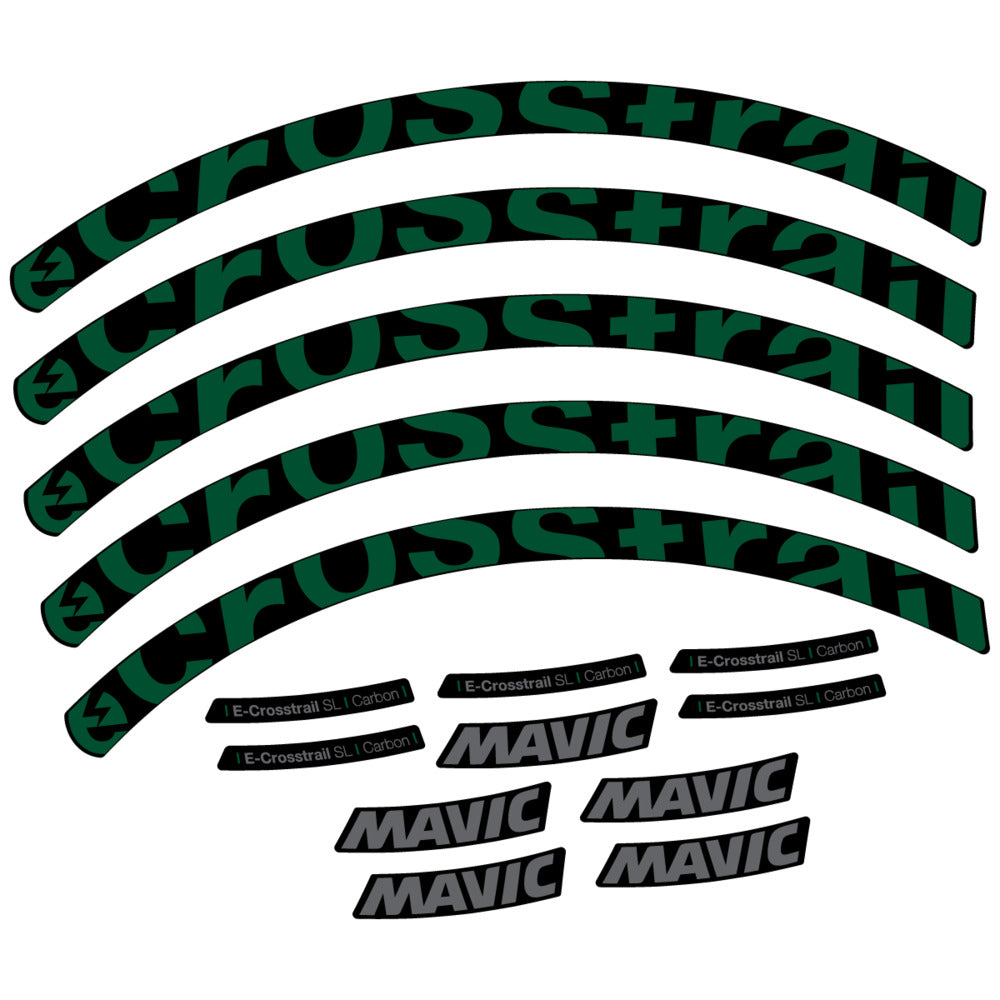 Stickers Compatible Decal Mavic E-Crosstrail SL Carbon 2025 compatibles - Autocollants roue vélo VTT
