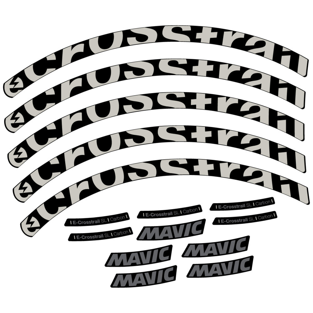 Stickers Compatible Decal Mavic E-Crosstrail SL Carbon 2025 compatibles - Autocollants roue vélo VTT