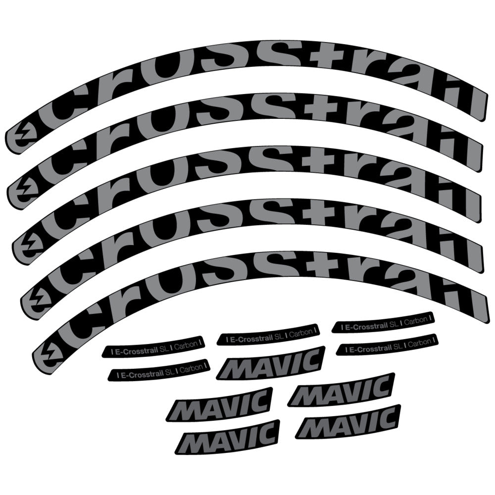 Stickers Compatible Decal Mavic E-Crosstrail SL Carbon 2025 compatibles - Autocollants roue vélo VTT