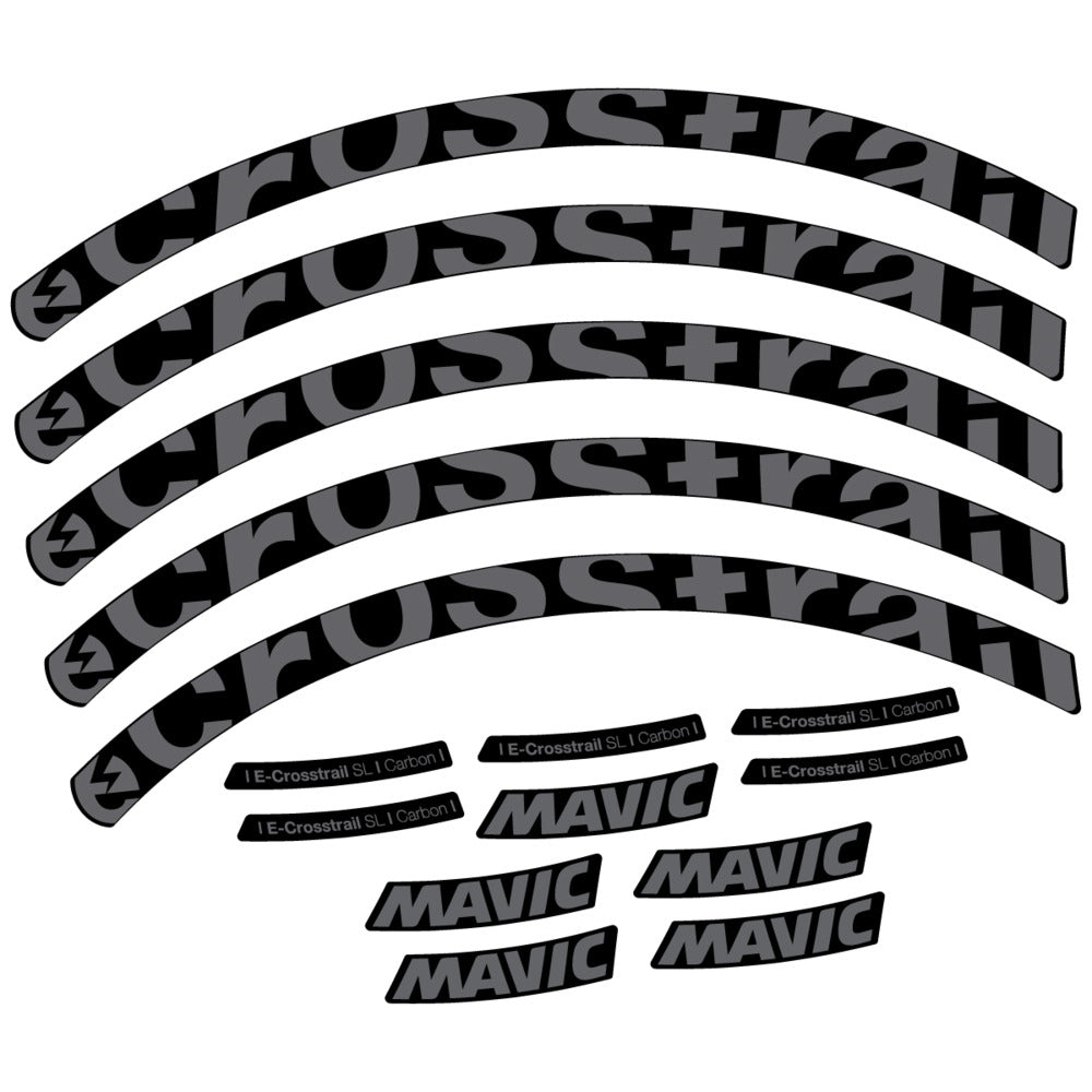 Stickers Compatible Decal Mavic E-Crosstrail SL Carbon 2025 compatibles - Autocollants roue vélo VTT