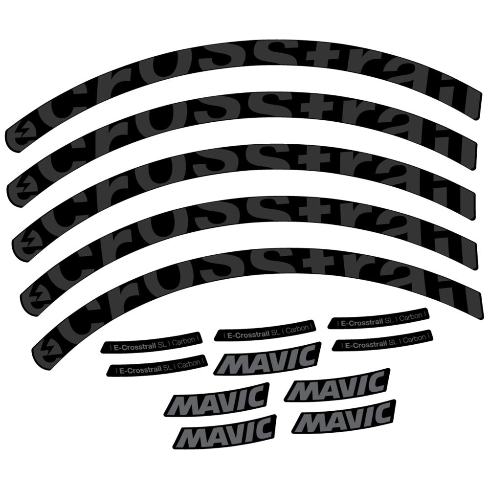 Stickers Compatible Decal Mavic E-Crosstrail SL Carbon 2025 compatibles - Autocollants roue vélo VTT