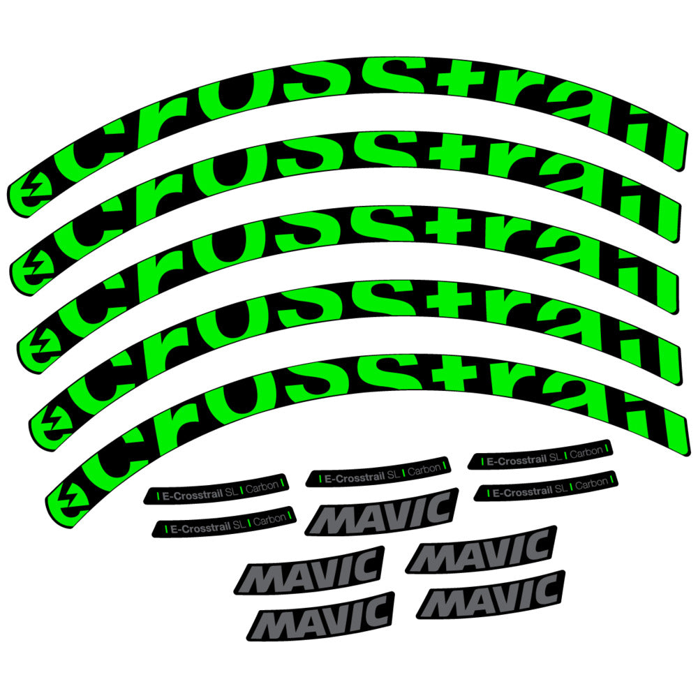 Stickers Compatible Decal Mavic E-Crosstrail SL Carbon 2025 compatibles - Autocollants roue vélo VTT