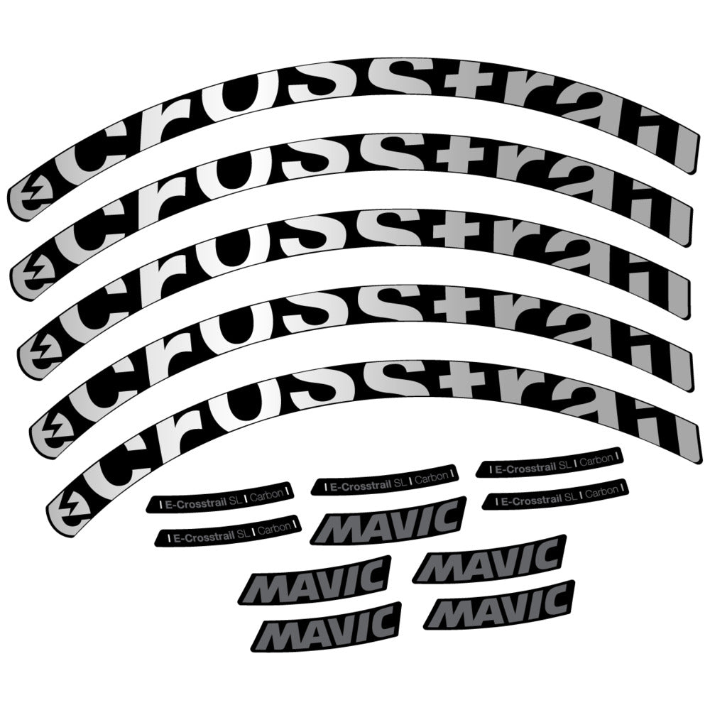 Stickers Compatible Decal Mavic E-Crosstrail SL Carbon 2025 compatibles - Autocollants roue vélo VTT