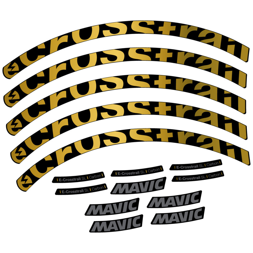 Stickers Compatible Decal Mavic E-Crosstrail SL Carbon 2025 compatibles - Autocollants roue vélo VTT