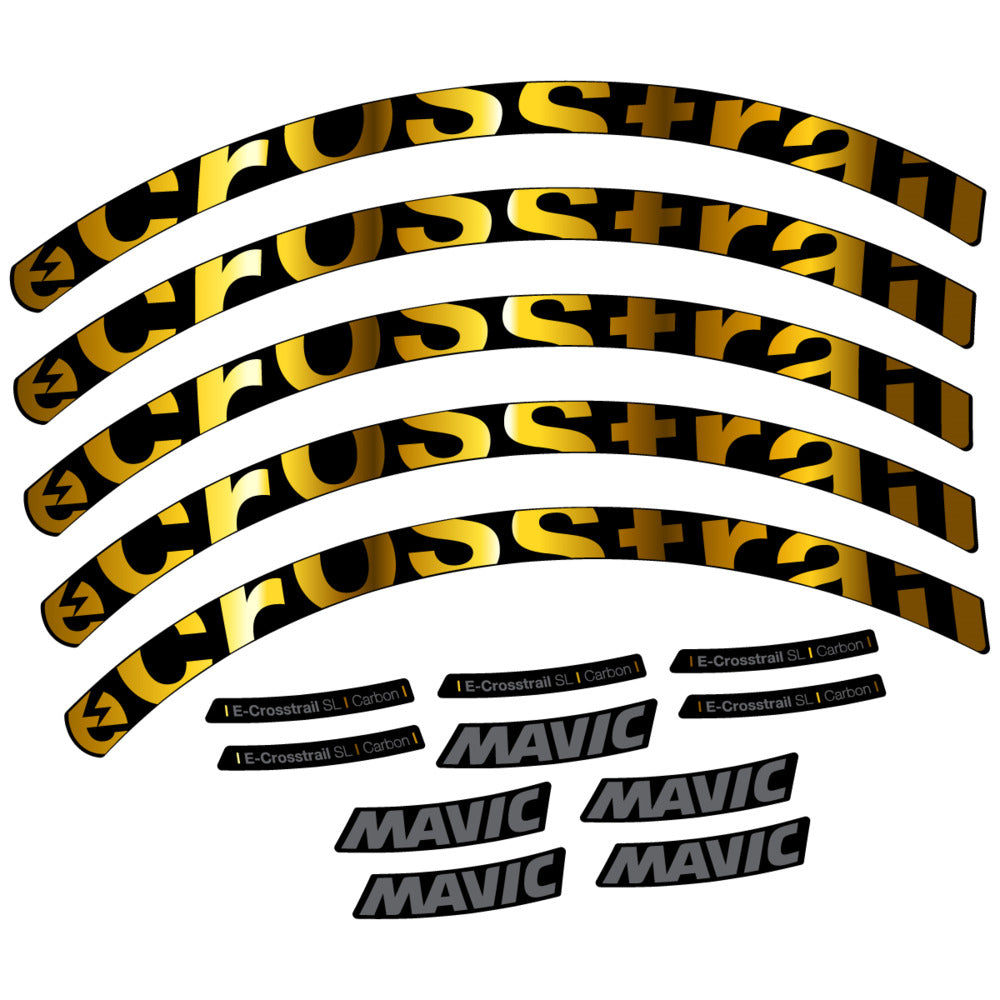 Stickers Compatible Decal Mavic E-Crosstrail SL Carbon 2025 compatibles - Autocollants roue vélo VTT
