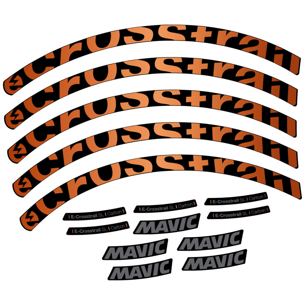 Stickers Compatible Decal Mavic E-Crosstrail SL Carbon 2025 compatibles - Autocollants roue vélo VTT