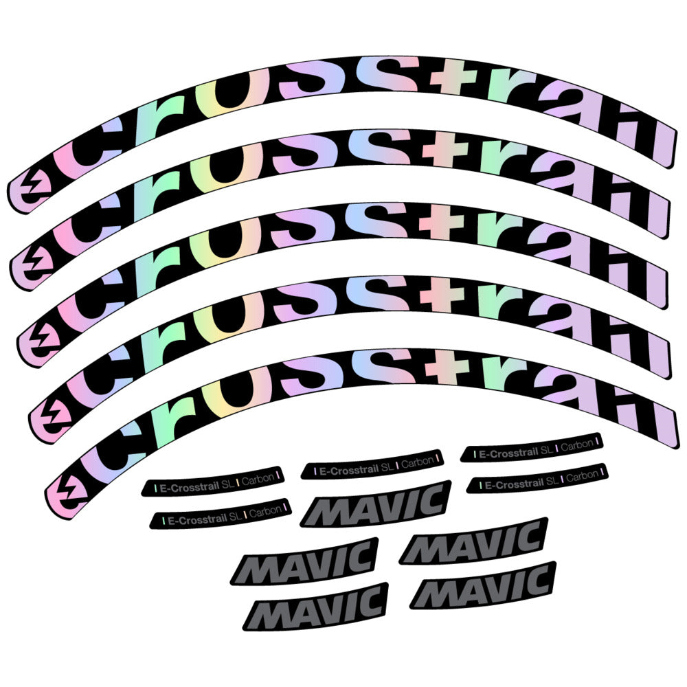 Stickers Compatible Decal Mavic E-Crosstrail SL Carbon 2025 compatibles - Autocollants roue vélo VTT