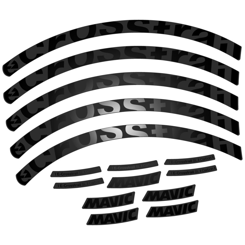 Stickers Compatible Decal Mavic E-Crosstrail SL Carbon 2025 compatibles - Autocollants roue vélo VTT