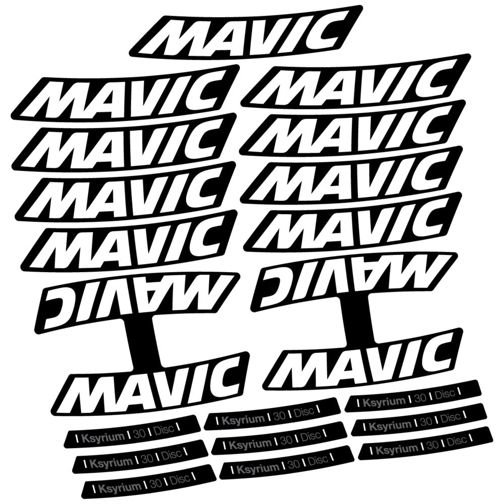 Stickers Compatible Decal Mavic Ksyrium 30 2025 compatibles - Autocollants roue vélo route