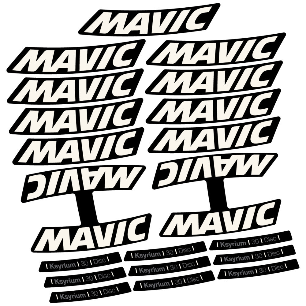 Stickers Compatible Decal Mavic Ksyrium 30 2025 compatibles - Autocollants roue vélo route