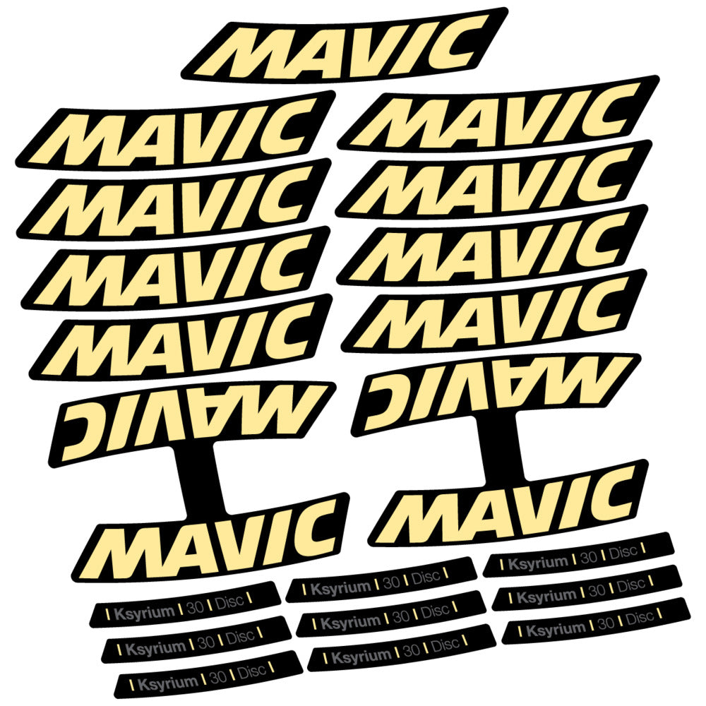 Stickers Compatible Decal Mavic Ksyrium 30 2025 compatibles - Autocollants roue vélo route