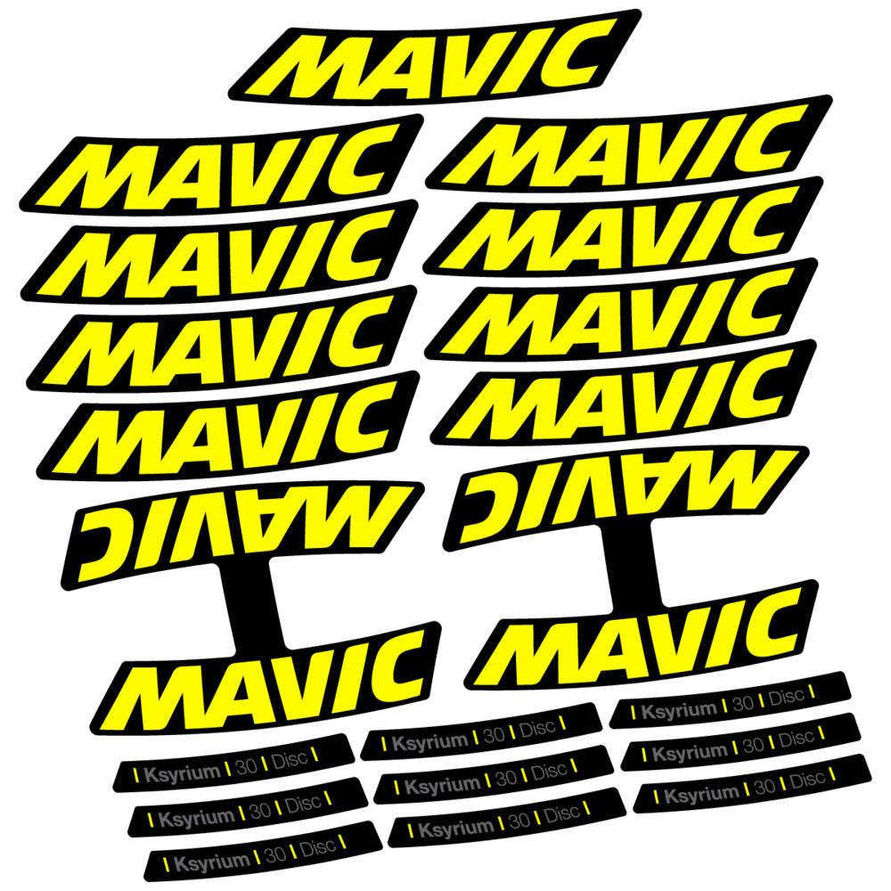 Stickers Compatible Decal Mavic Ksyrium 30 2025 compatibles - Autocollants roue vélo route