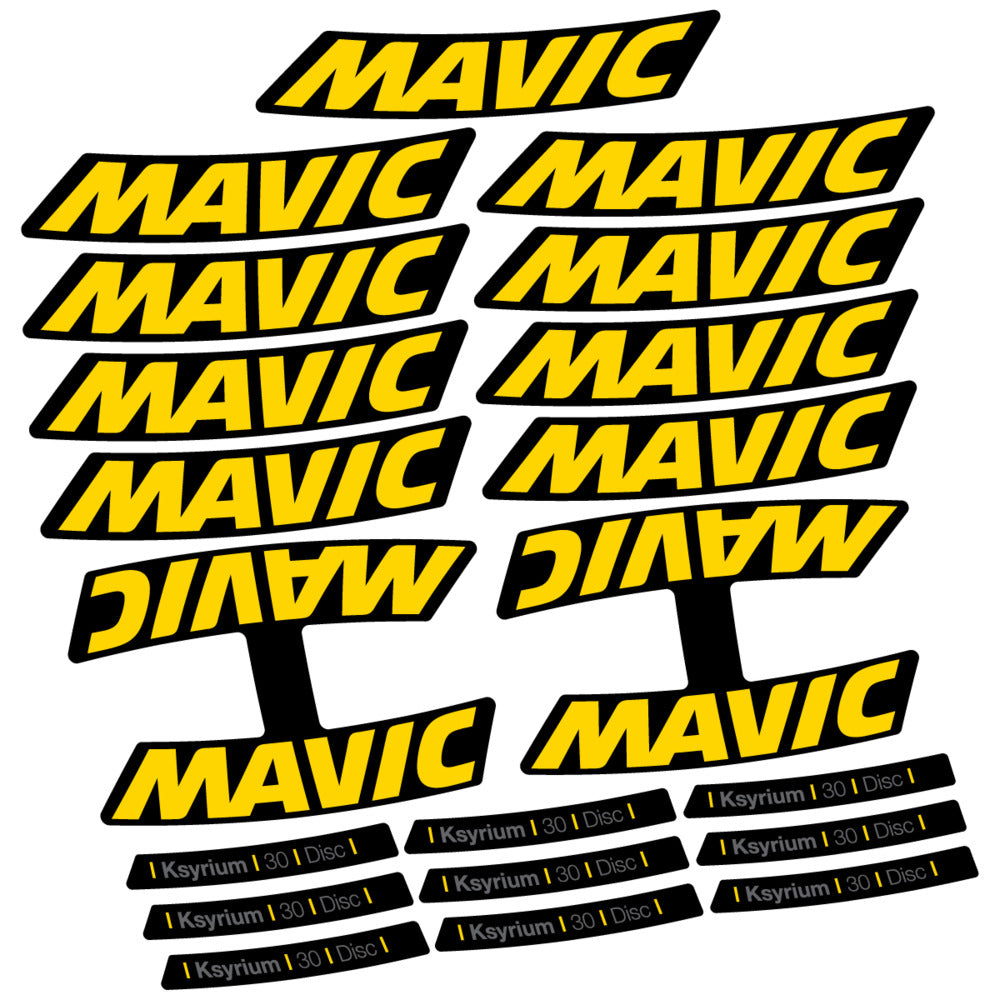 Stickers Compatible Decal Mavic Ksyrium 30 2025 compatibles - Autocollants roue vélo route