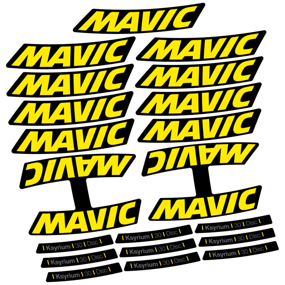 Stickers Compatible Decal Mavic Ksyrium 30 2025 compatibles - Autocollants roue vélo route