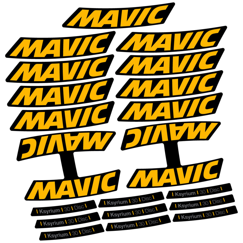 Stickers Compatible Decal Mavic Ksyrium 30 2025 compatibles - Autocollants roue vélo route