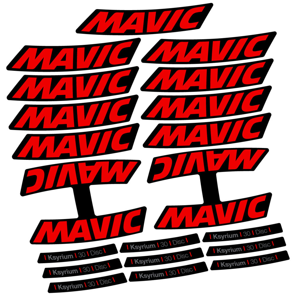 Stickers Compatible Decal Mavic Ksyrium 30 2025 compatibles - Autocollants roue vélo route