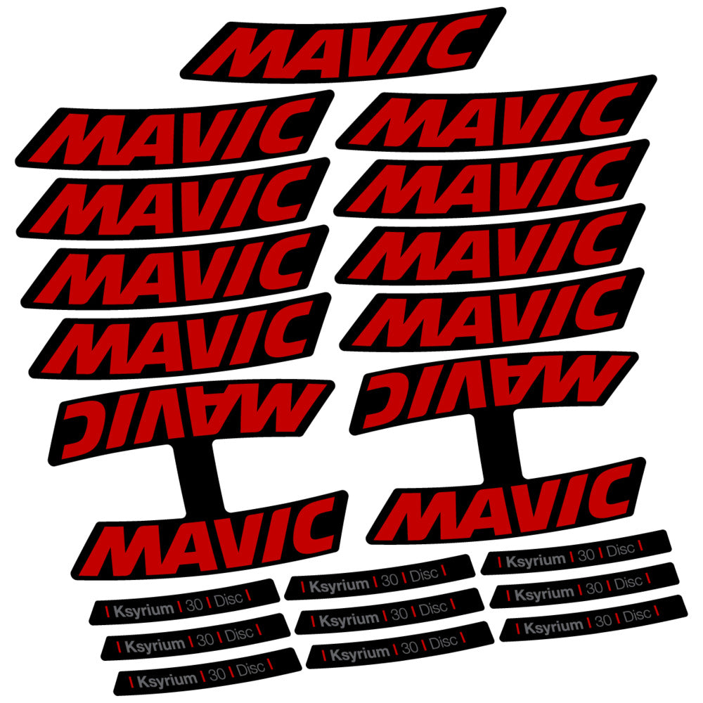 Stickers Compatible Decal Mavic Ksyrium 30 2025 compatibles - Autocollants roue vélo route
