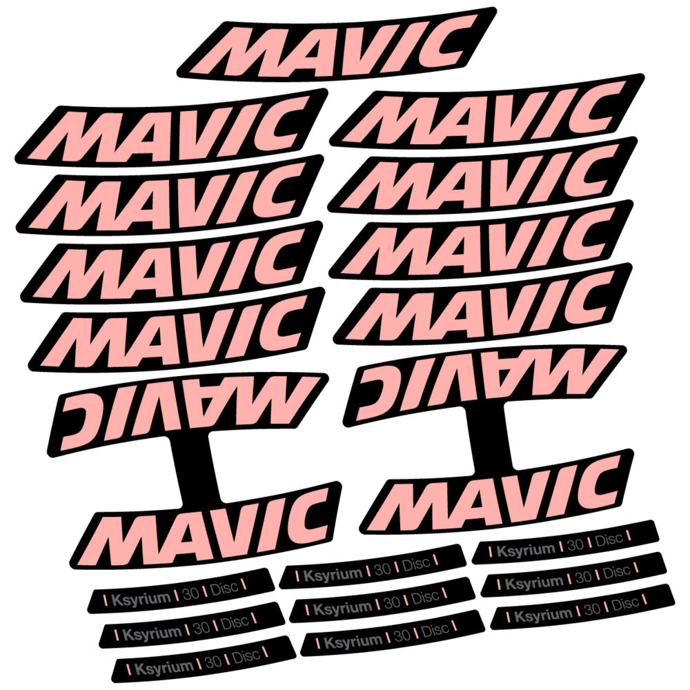 Stickers Compatible Decal Mavic Ksyrium 30 2025 compatibles - Autocollants roue vélo route