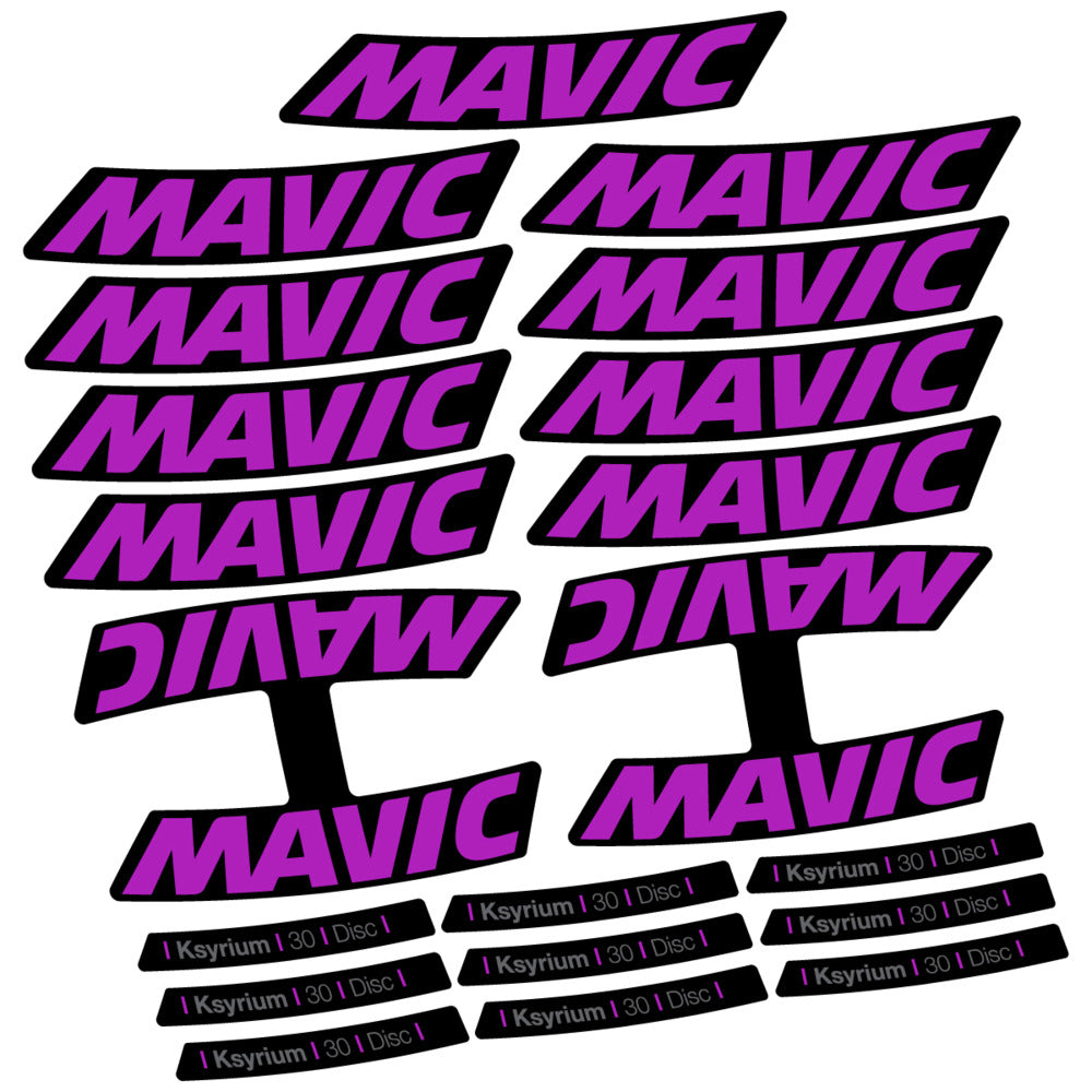Stickers Compatible Decal Mavic Ksyrium 30 2025 compatibles - Autocollants roue vélo route
