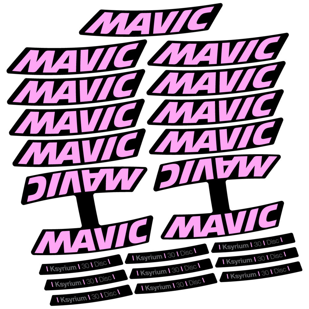 Stickers Compatible Decal Mavic Ksyrium 30 2025 compatibles - Autocollants roue vélo route