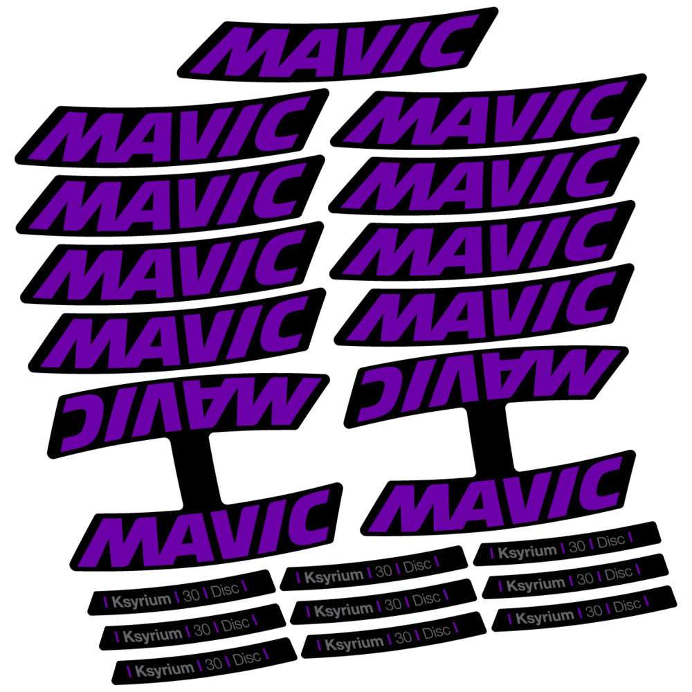 Stickers Compatible Decal Mavic Ksyrium 30 2025 compatibles - Autocollants roue vélo route