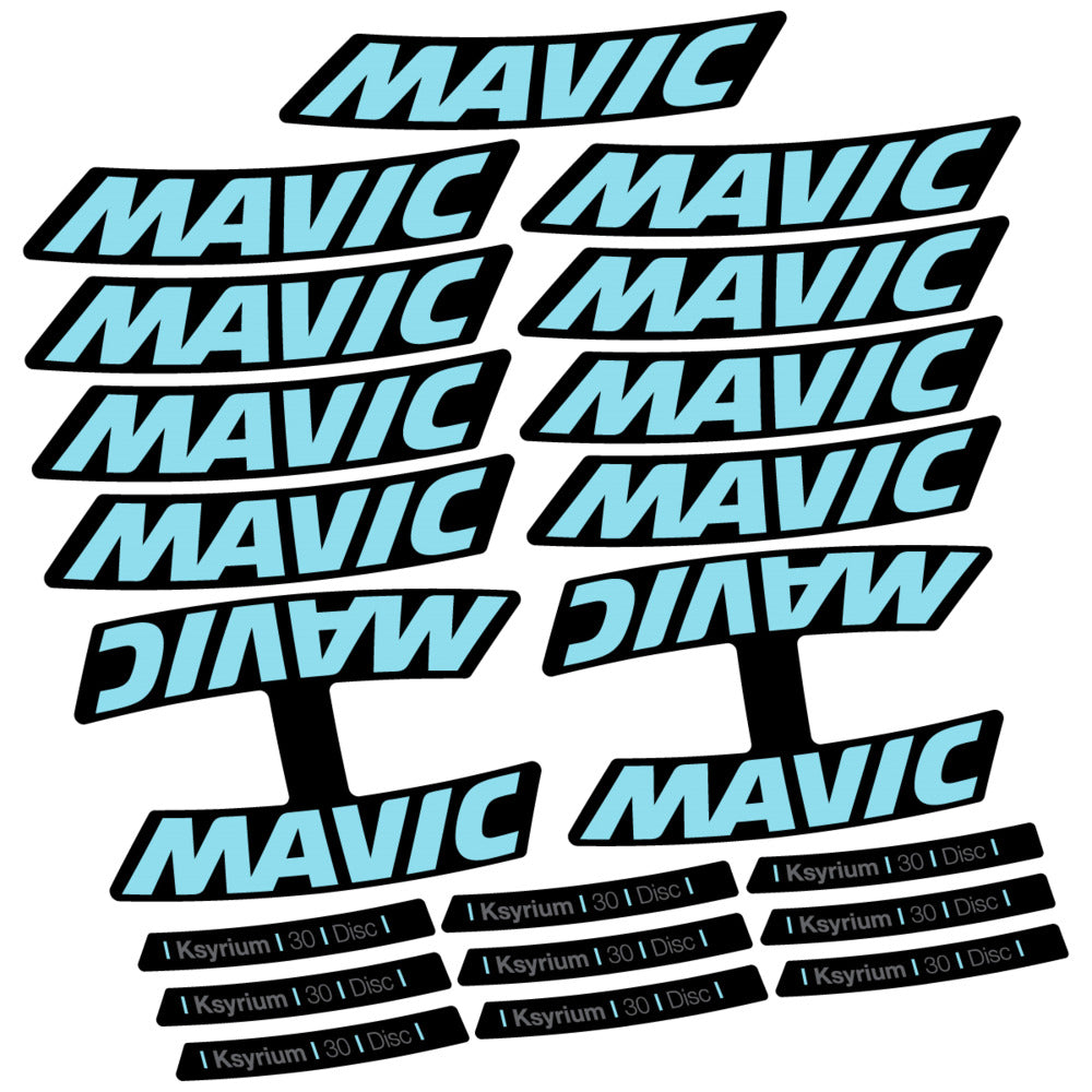 Stickers Compatible Decal Mavic Ksyrium 30 2025 compatibles - Autocollants roue vélo route