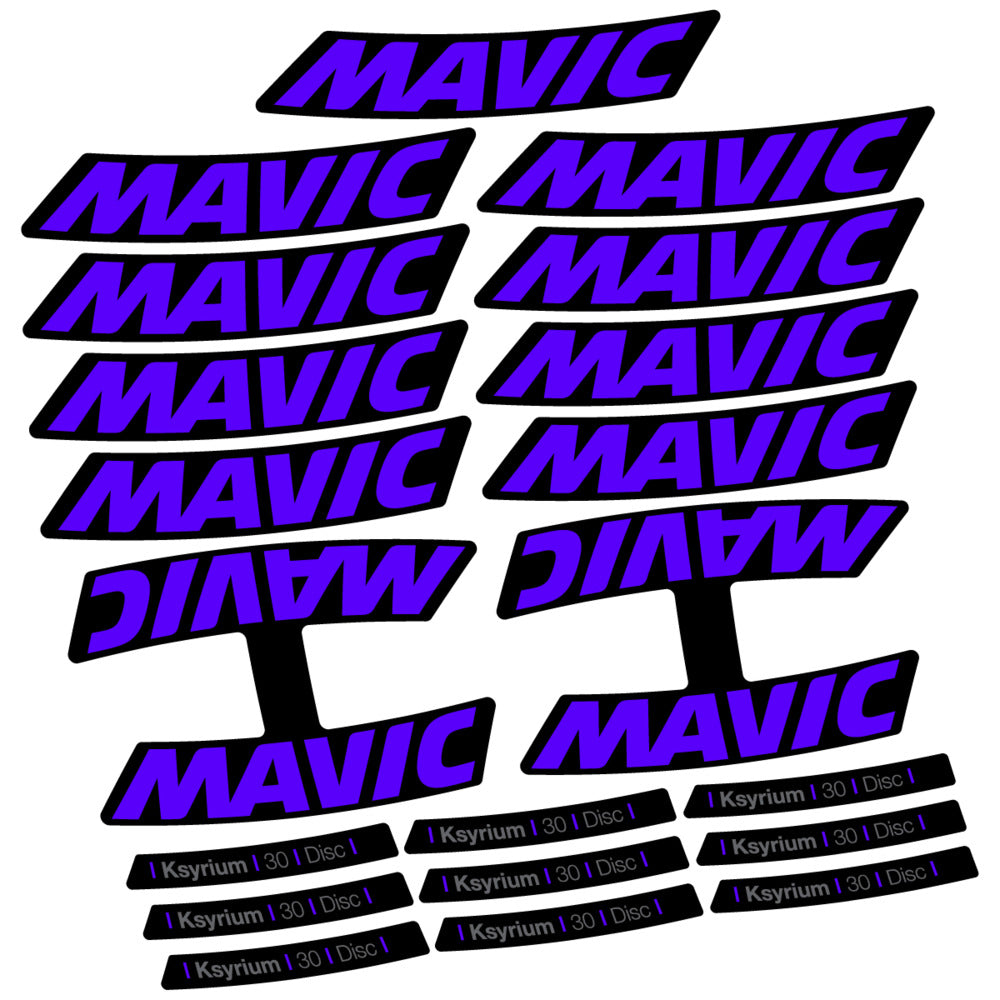 Stickers Compatible Decal Mavic Ksyrium 30 2025 compatibles - Autocollants roue vélo route