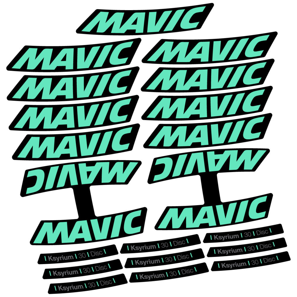 Stickers Compatible Decal Mavic Ksyrium 30 2025 compatibles - Autocollants roue vélo route