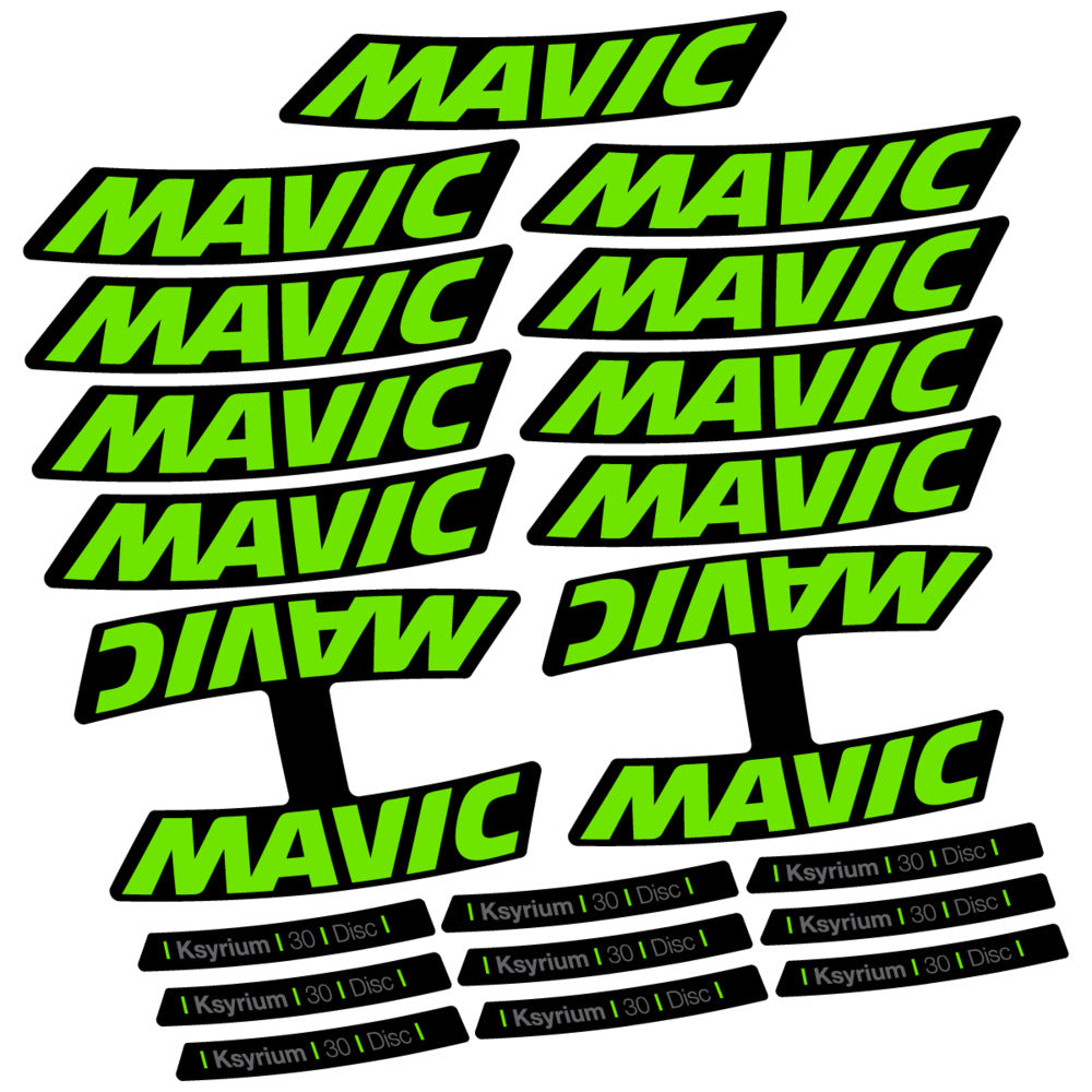 Stickers Compatible Decal Mavic Ksyrium 30 2025 compatibles - Autocollants roue vélo route