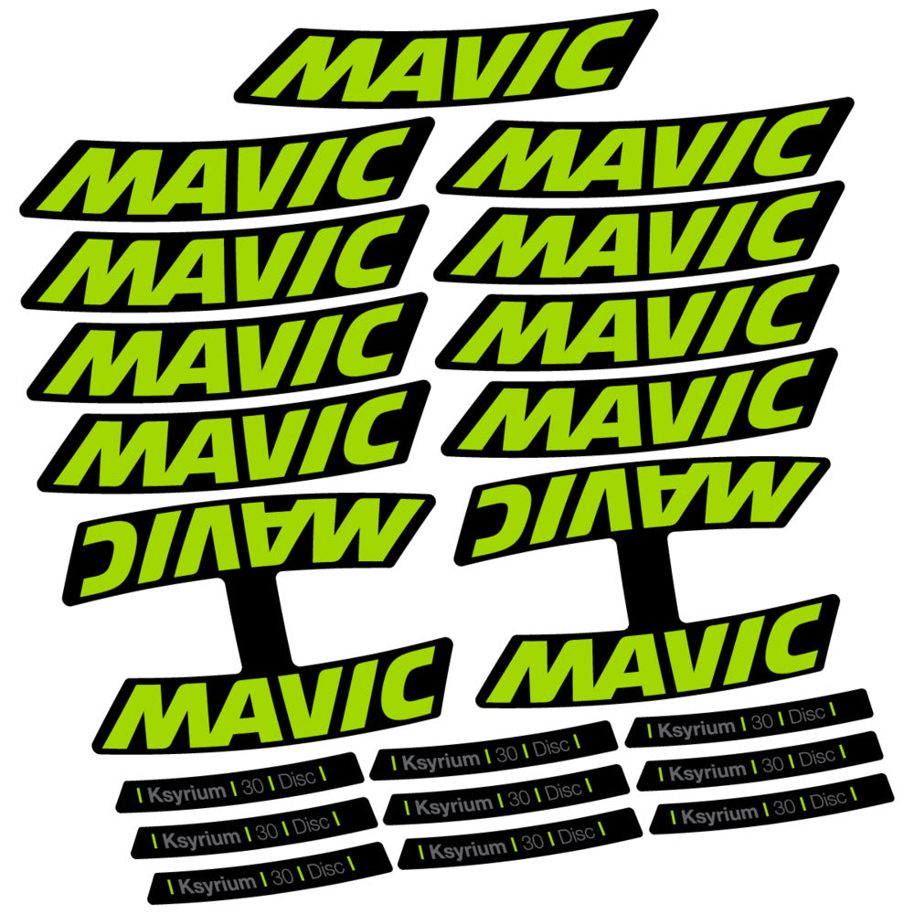 Stickers Compatible Decal Mavic Ksyrium 30 2025 compatibles - Autocollants roue vélo route