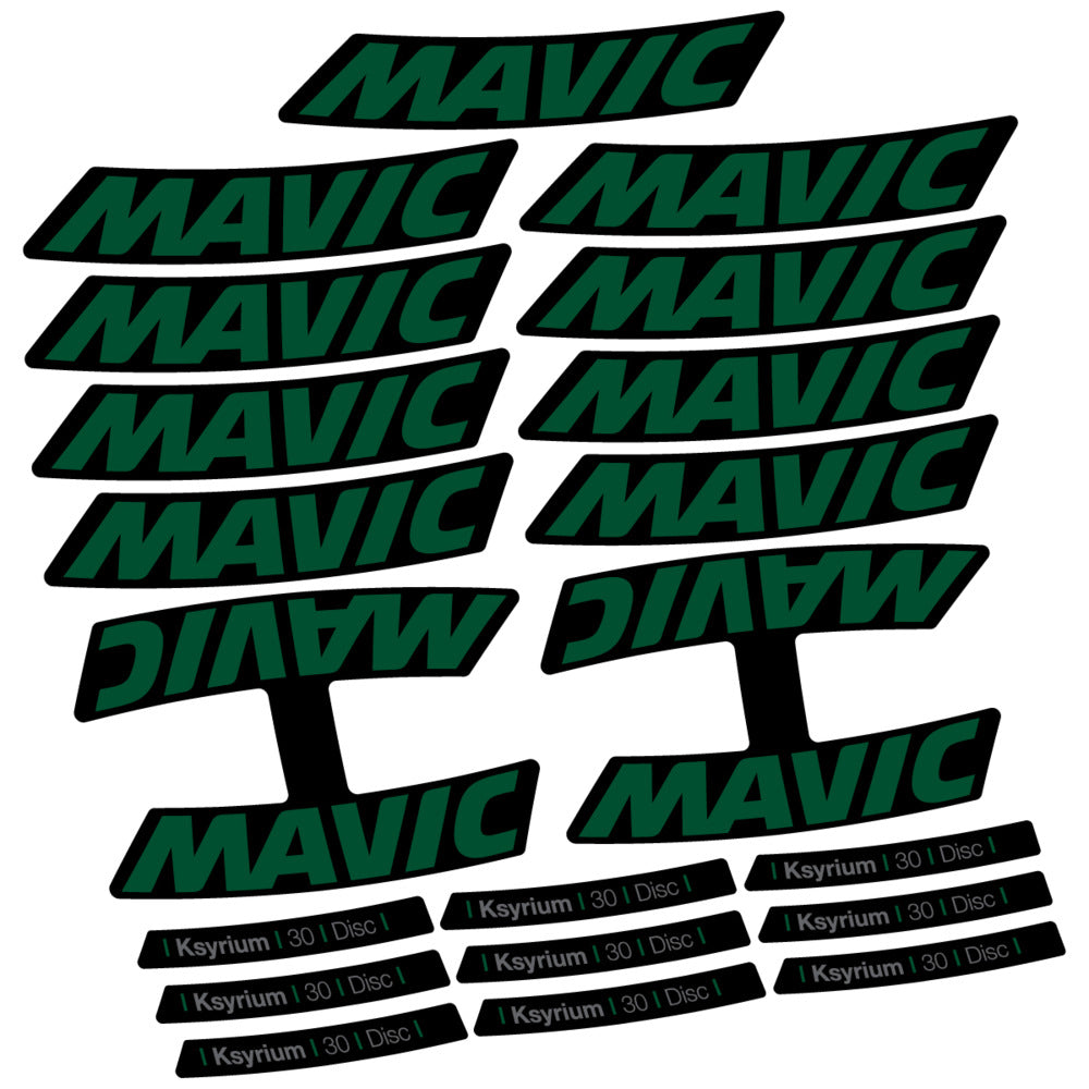 Stickers Compatible Decal Mavic Ksyrium 30 2025 compatibles - Autocollants roue vélo route