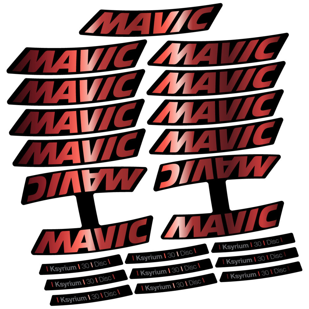 Stickers Compatible Decal Mavic Ksyrium 30 2025 compatibles - Autocollants roue vélo route