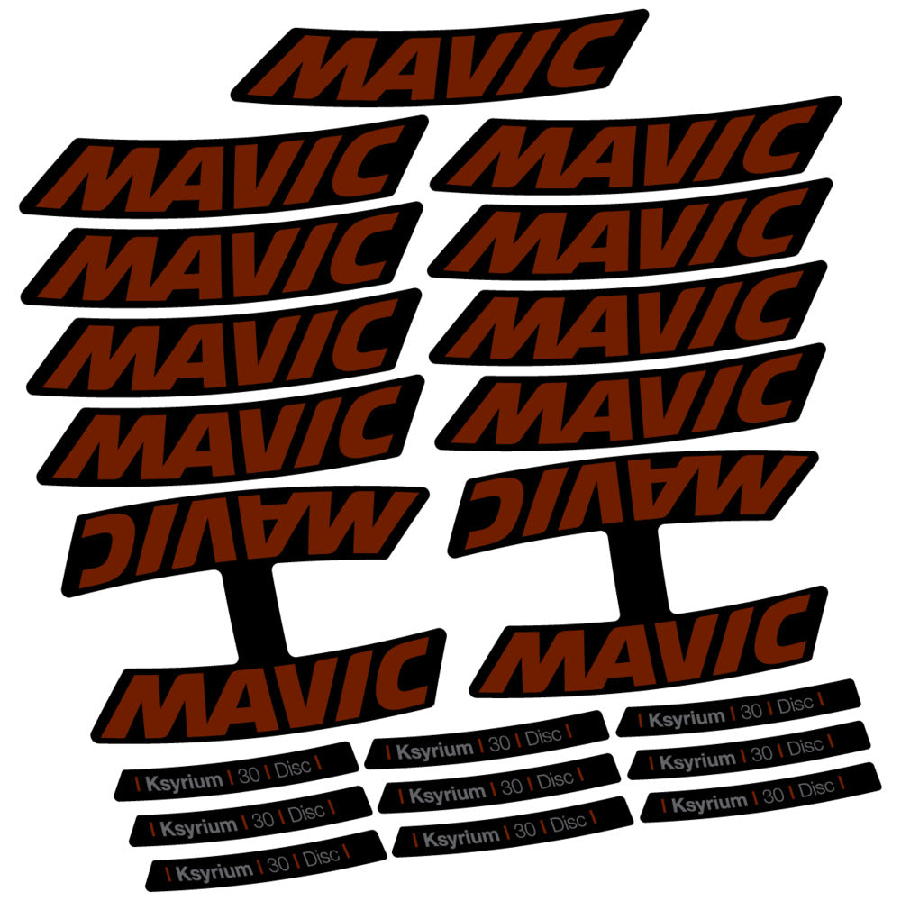 Stickers Compatible Decal Mavic Ksyrium 30 2025 compatibles - Autocollants roue vélo route