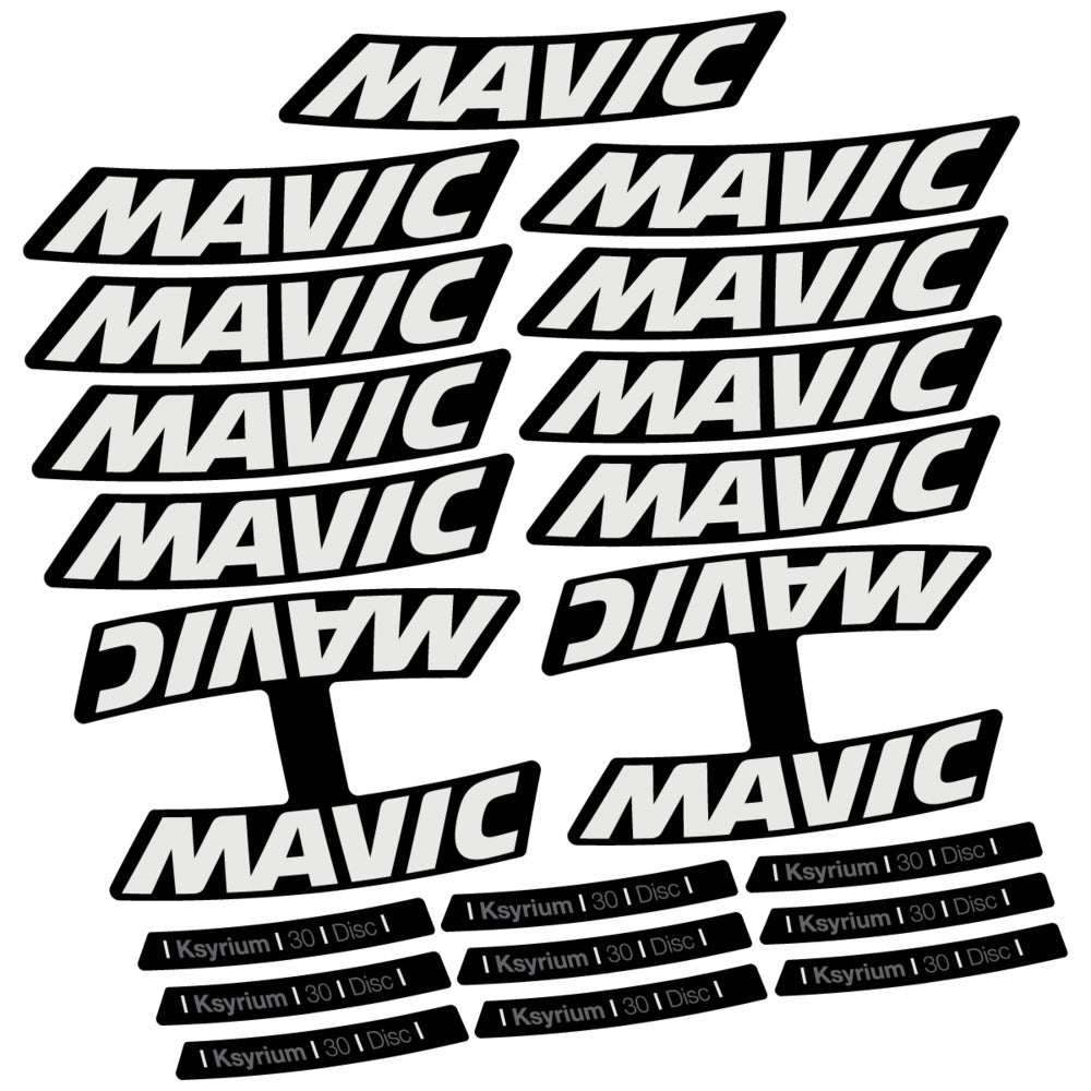 Stickers Compatible Decal Mavic Ksyrium 30 2025 compatibles - Autocollants roue vélo route