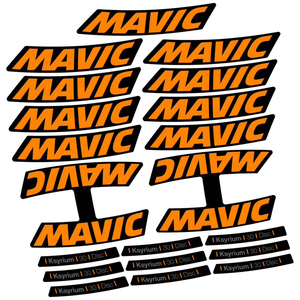 Stickers Compatible Decal Mavic Ksyrium 30 2025 compatibles - Autocollants roue vélo route
