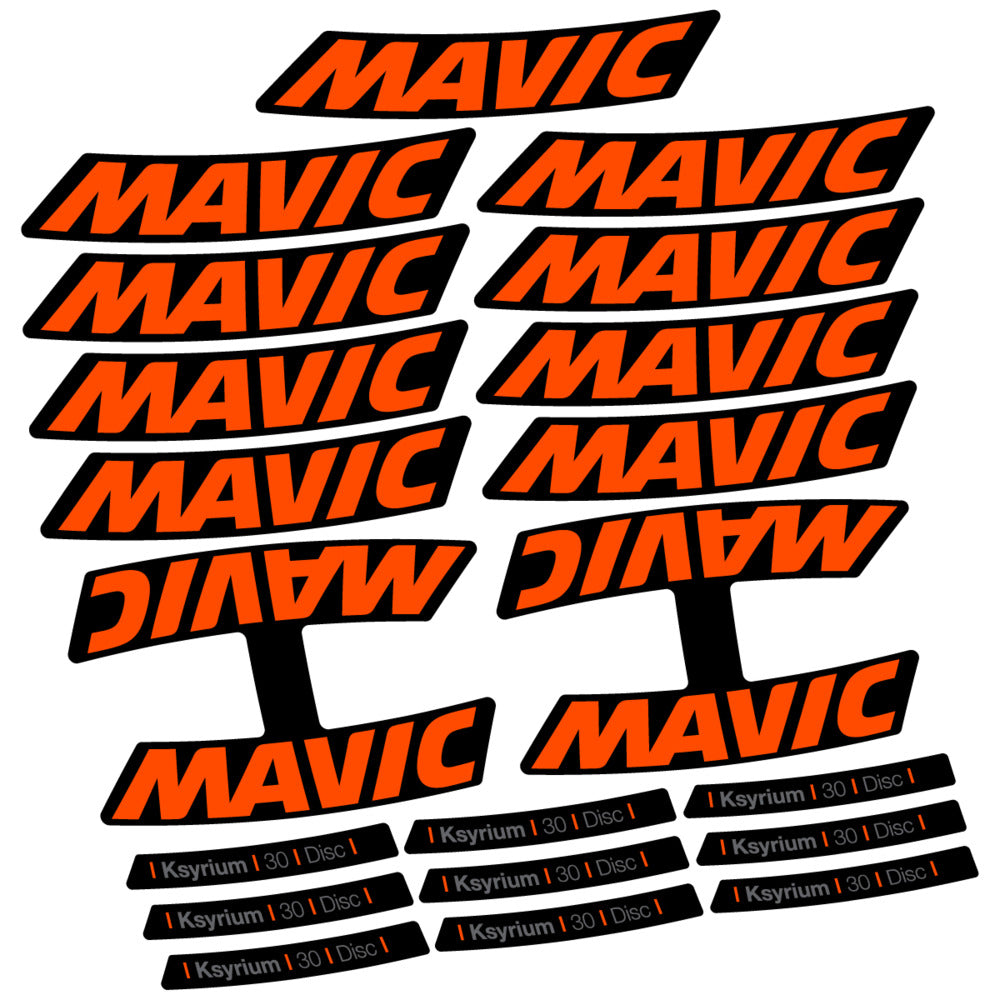 Stickers Compatible Decal Mavic Ksyrium 30 2025 compatibles - Autocollants roue vélo route