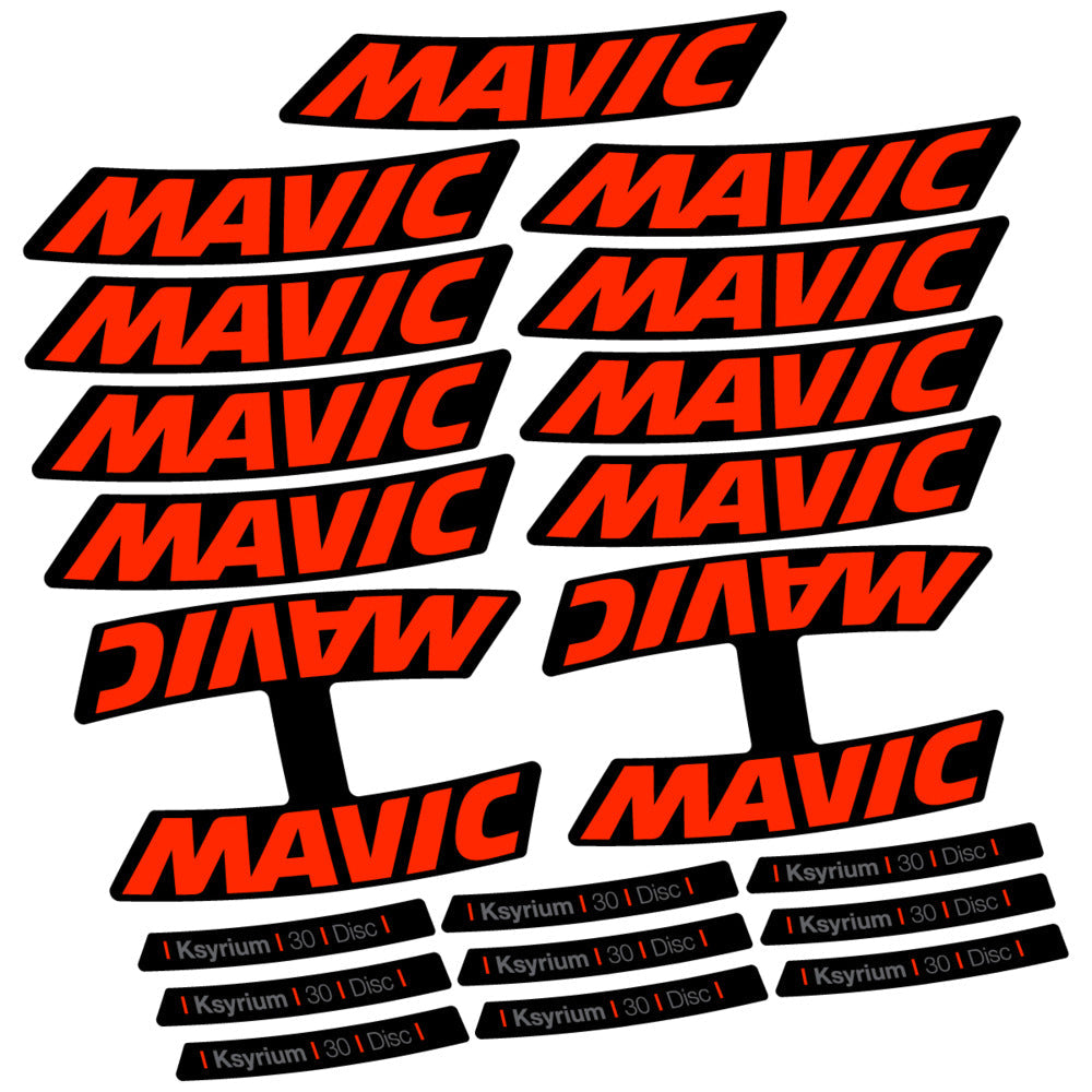 Stickers Compatible Decal Mavic Ksyrium 30 2025 compatibles - Autocollants roue vélo route