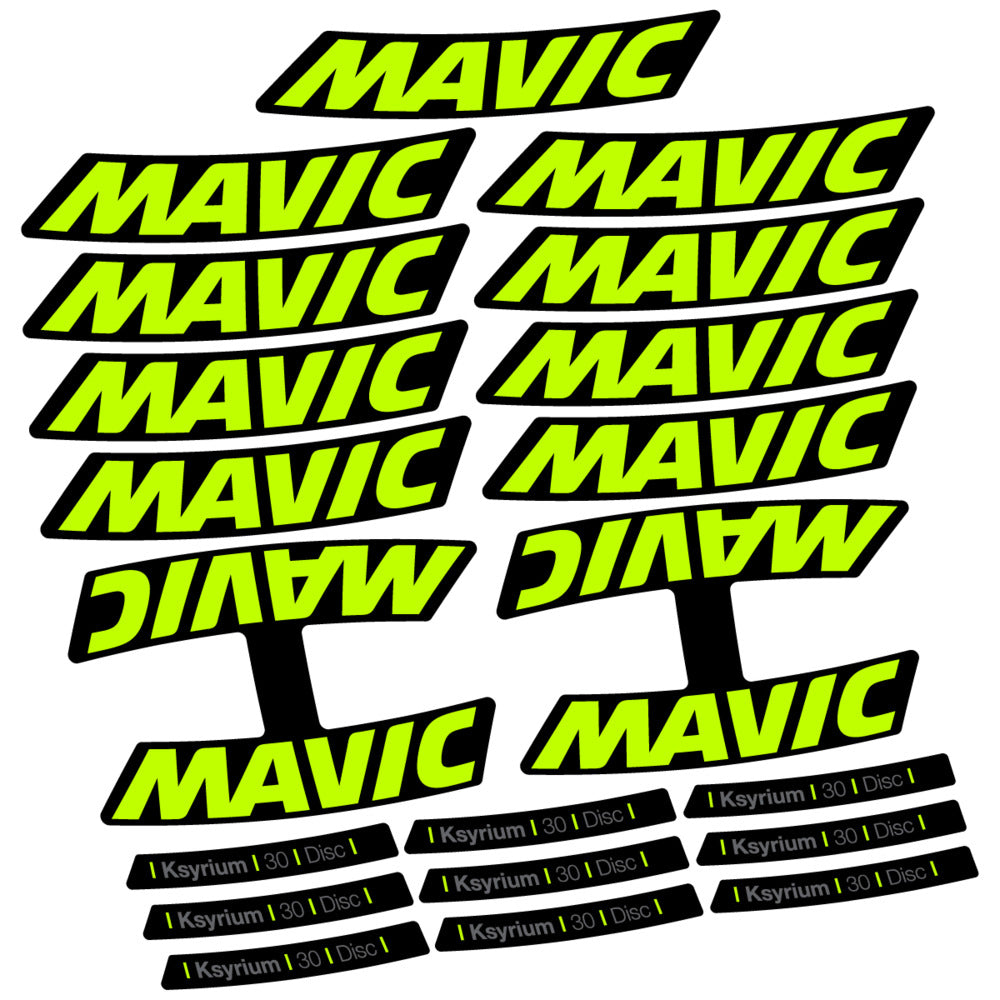 Stickers Compatible Decal Mavic Ksyrium 30 2025 compatibles - Autocollants roue vélo route