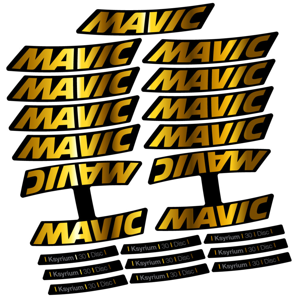 Stickers Compatible Decal Mavic Ksyrium 30 2025 compatibles - Autocollants roue vélo route