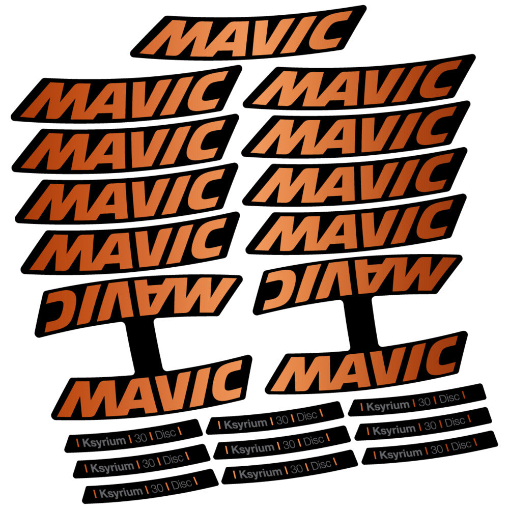 Stickers Compatible Decal Mavic Ksyrium 30 2025 compatibles - Autocollants roue vélo route