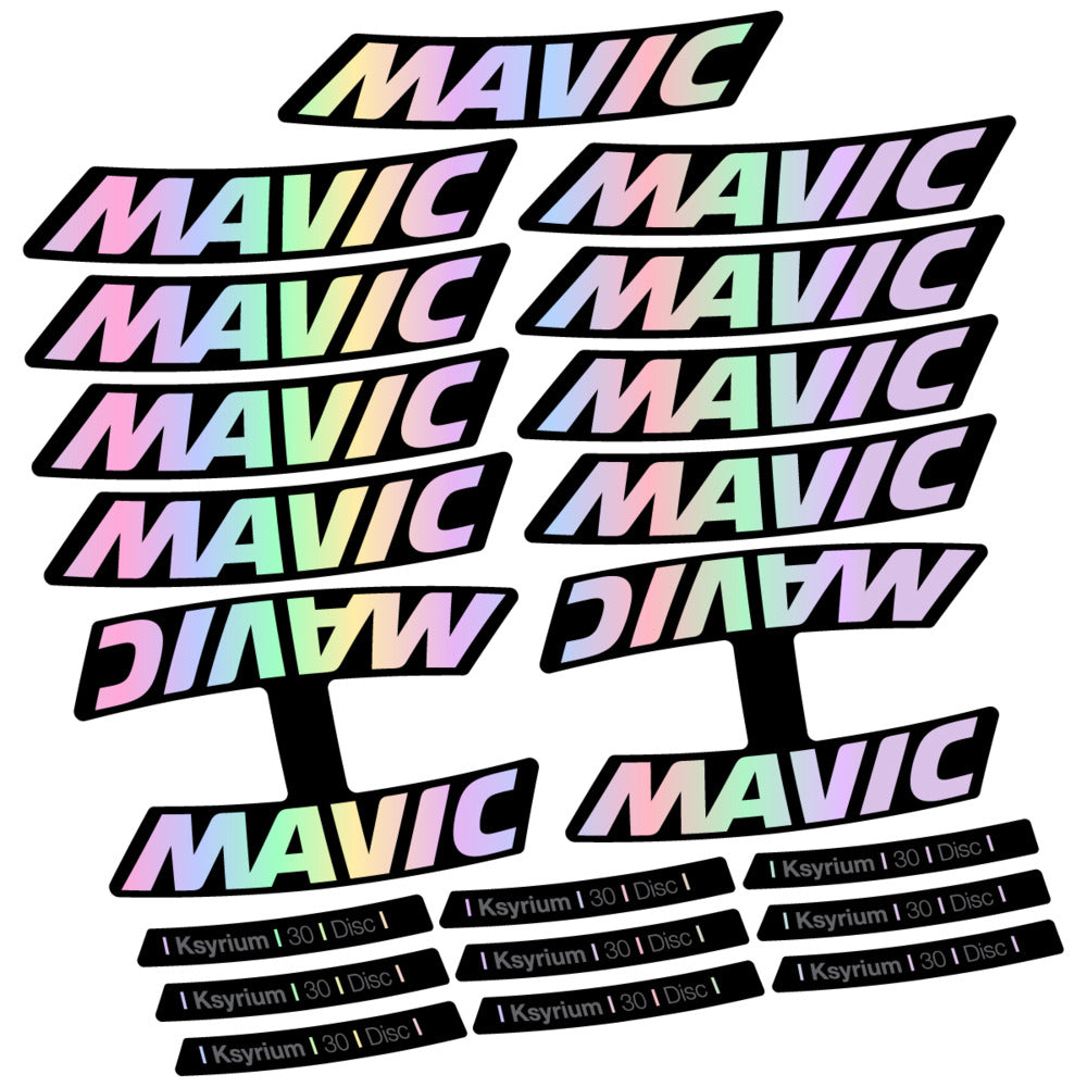 Stickers Compatible Decal Mavic Ksyrium 30 2025 compatibles - Autocollants roue vélo route