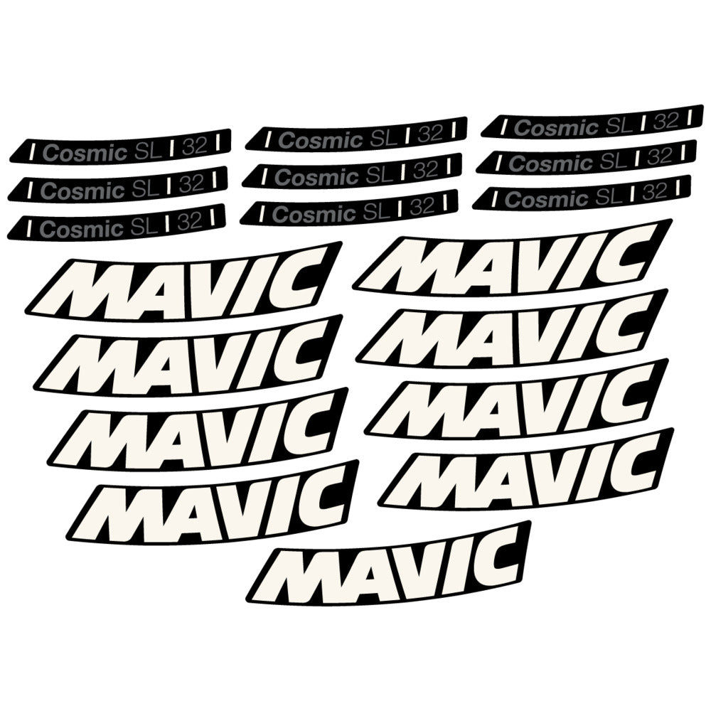 Stickers Compatible Decal Mavic Cosmic SL 32 2025 compatibles - Autocollants roue vélo route
